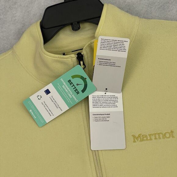 Marmot M12650 Fleece Pullover XL Half Zip Jacket Yellow Brown NWT - Picture 8 of 15
